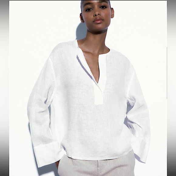 Zara Tops - Zara Linen Blouse
